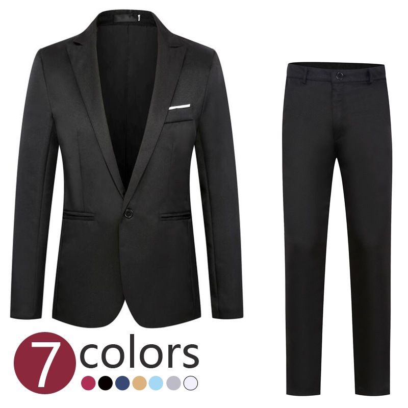 Vêtements pour hommes Mode masculine Costumes slim Business Costumes décontractés Deux pièces_voghion.com