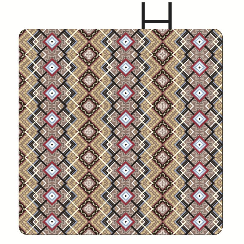Morandi series outdoor beach home floor machine washed picnic mats, waterproof carpets_voghion.com