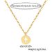 Simple Hollow Cross Coin Pendant Necklace Niche Design Versatile Fashion Copper Plated Collarbone Chain Neck Chain_voghion.com