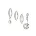 Vendita calda in acciaio inossidabile semplice zircone ombelico rotondo moda anello ombelico combinazione gioielli piercing corpo_voghion.com