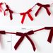 Nœud en velours de Noël NUCHI - Décoration à suspendre pour bannière de fête d'anniversaire_voghion.com