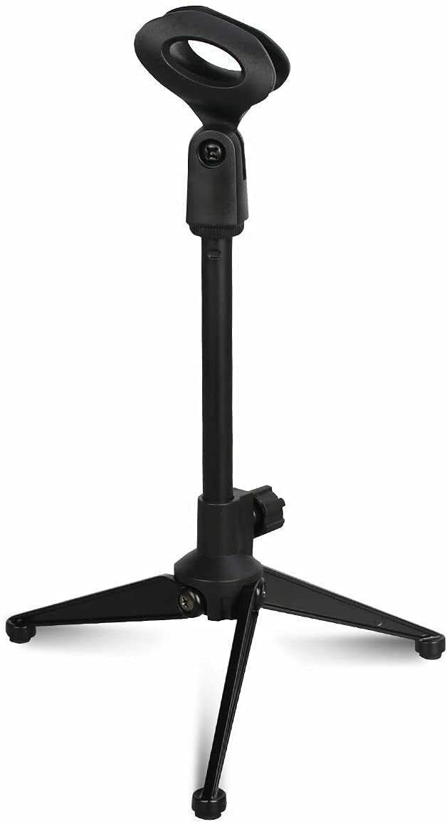 5 Core Desk Mic Stand • Height Adjustable Table Tripod • Portable Desktop Microphone Stand • Includes Universal Mic Holder • Compatible w Dynamic Hand_voghion.com
