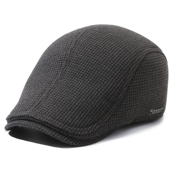 Cappello da uomo autunno e inverno versione coreana in pile termico berretto da esterno cappello casual britannico retrò semplice berretto da uomo_voghion.com