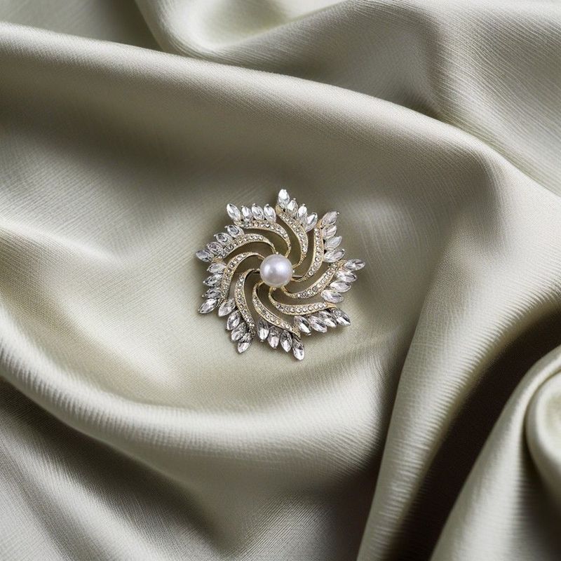 New Versatile Luxury Atmosphere Fireworks Brooch Suit Temperament High-end Fashion Pearl Brooch Premium Pin Accessories_voghion.com