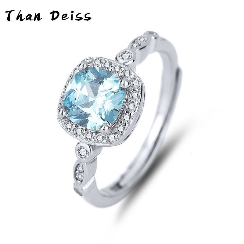 Collana in argento puro con ciondolo a forma di oceano, cuore blu, set di tre pezzi di bigiotteria alla moda_voghion.com