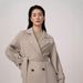 Luxury Cashmere & Silk Blend Double-Faced Trench Coat For Women – Elegant Dropped Shoulder Design, Slim Fit Long Coat With Flattering Drape_voghion.com