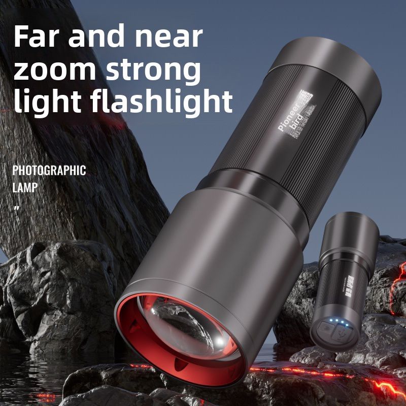 Helderheid Zaklamp Heldere laser Zoom Hoog vermogen Buiten Patrouille Huishoudelijk bereik Ultra lange batterijduur Multifunctioneel_voghion.com