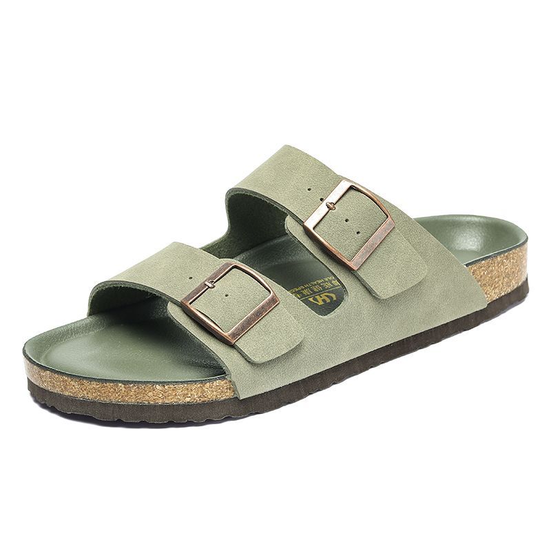 New Hot Sale Breathable Quick Drying Cork Wear-resistant Non-slip Outdoor Sandals Beach Slippers_voghion.com