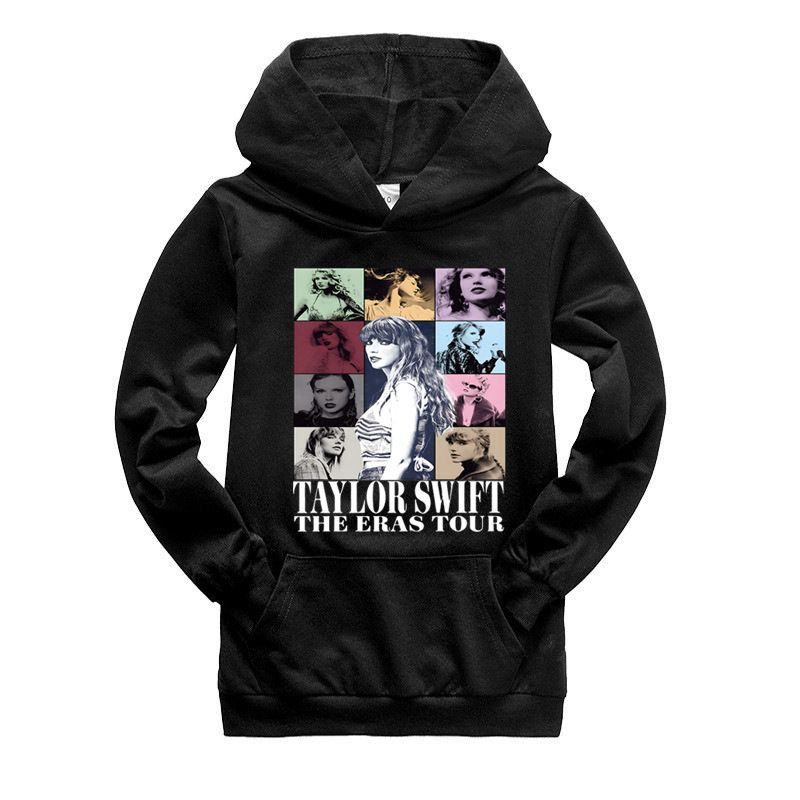 Felpa con cappuccio unisex per bambini Taylor Swift 100-170 Bag Hoodie 926_voghion.com