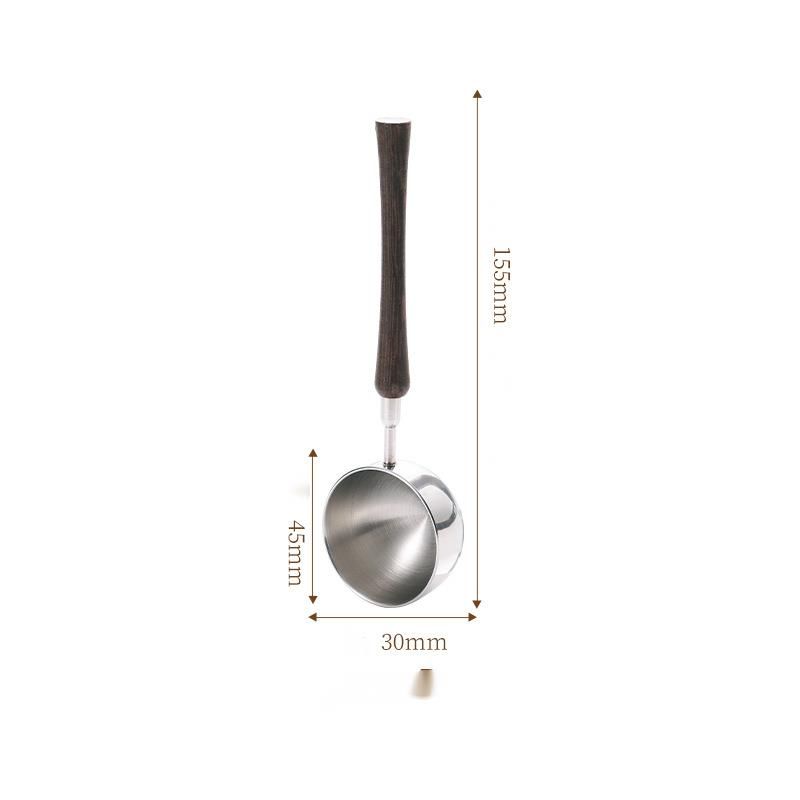 304 Stailess Steel With Rosewood Hadle For Bakig Coffee Beas, Milk Powder, Spices, Scale, Gram Weight Measurig_voghion.com