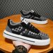Frühling atmungsaktive Herrenschuhe Sport Hong Kong Stil Nischendesign Casual Fashion Frühling All-Match bedruckte Turnschuhe in trendigen Herren_voghion.com
