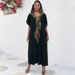 Bohemian Embroidered Cotton Maxi Dress – Oversized Beach Cover-Up, Flowy Tunic For Women, Plus Size Swim Wrap With Elegant Gold Embroidery_voghion.com