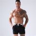 Men's Clothing Layer Extra Large Size Men's Four Point Pocket Swimming Trunks Men's Solid Color Quick Drying Nylon Lace Up Boxer Swimming Trunks_voghion.com