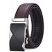 Men's Double-Sided Genuine Leather Belt With Automatic Buckle - Business & Formal Style (Custom Logo Available)_voghion.com