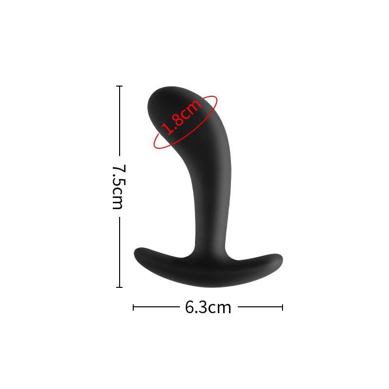 Plug Trainer Butt Kit für bequemes Langzeittragen, 3er-Pack Analplugs aus Silikon, ausgestellte Basis, Prostata, S, bequem, S_voghion.com