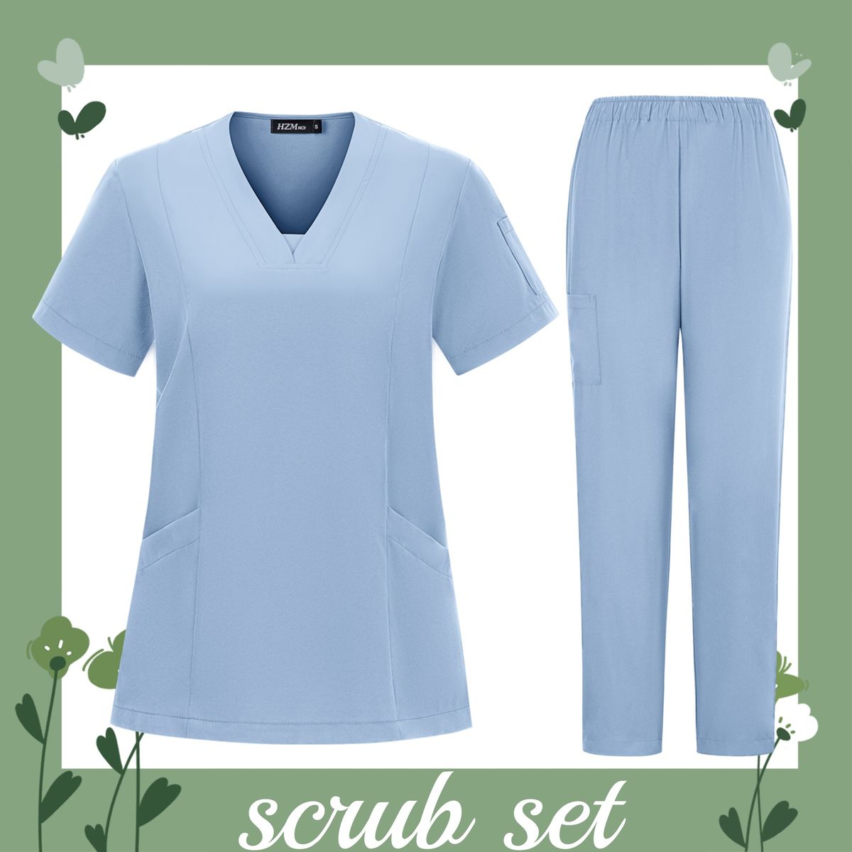 Γυναικεία Ρούχα Ελαφριά χειρουργικά, οδοντιατρικά χειρουργικά ρόμπες, εσθήτες κτηνιατρικού scrub Εργαστηριακές ρόμπες πλυσίματος χεριών με τσέπες_voghion.com