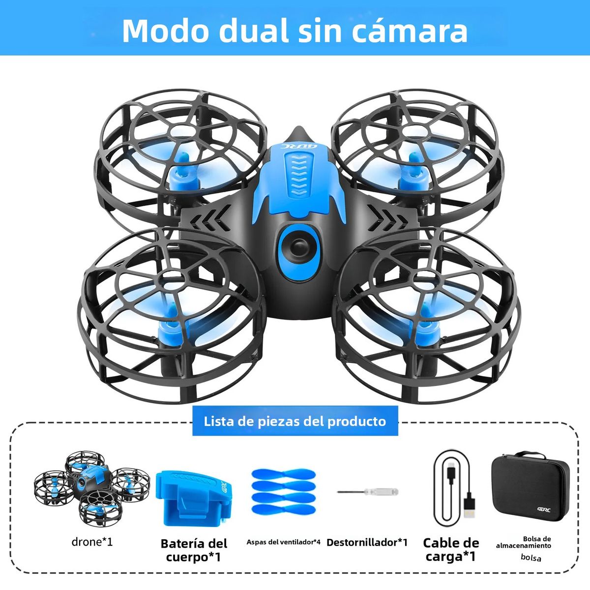 4DRC V18 Mini Drone 3D Flip Headless Mode Mantenimento dell'altitudine con pressione dell'aria RC Quadcopter Giocattolo per bambini Regalo_voghion.com