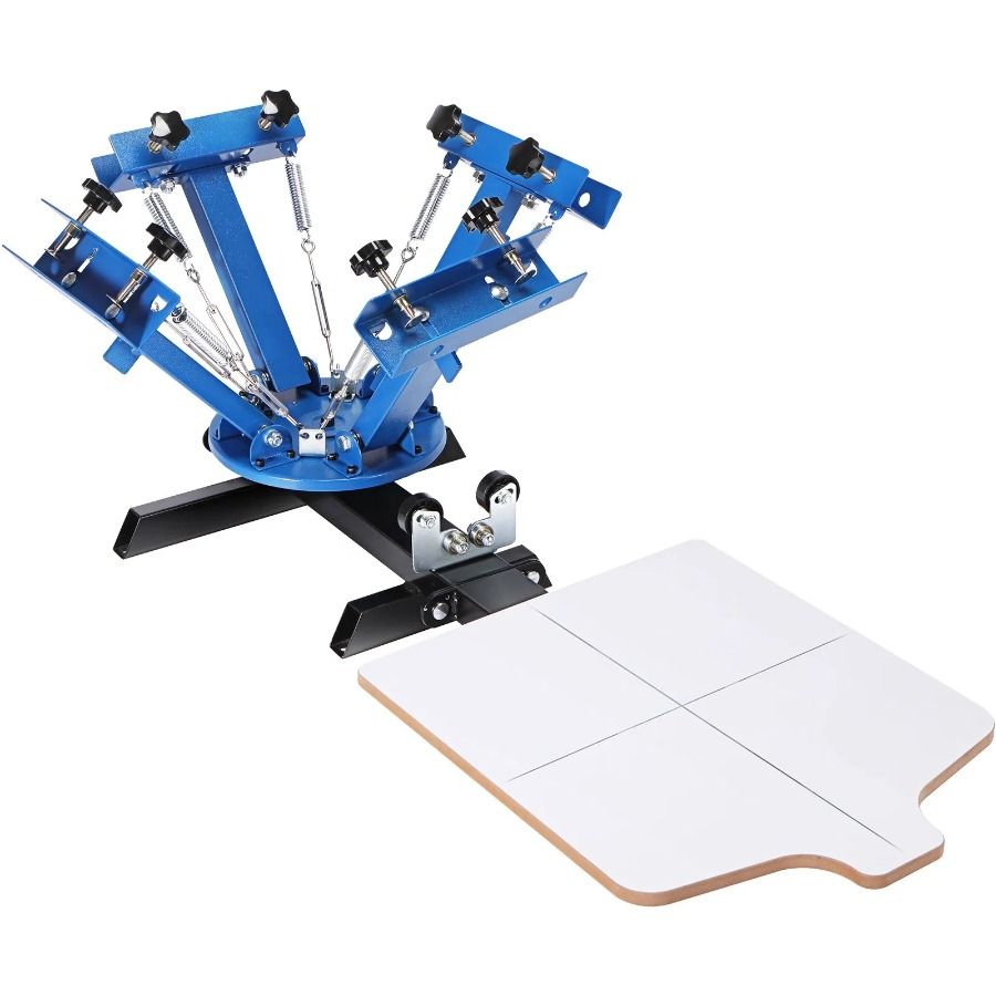 DoubleLayer 54x45cm 4 Positioning Station Screen Printing 1 21.2x17.7in Press Color Machine Screen Silk Printing Rotable 360°_voghion.com