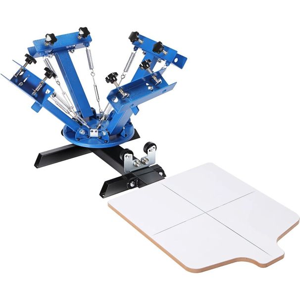 DoubleLayer 54x45cm 4 Positioning Station Screen Printing 1 21.2x17.7in Press Color Machine Screen Silk Printing Rotable 360°_voghion.com