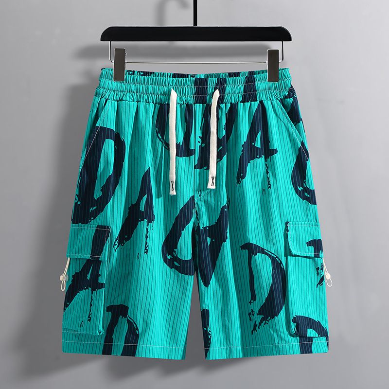 Vêtements pour hommes, vêtements de travail grande taille, shorts en coton, amples, grande taille, taille élastique, shorts fins et décontractés_voghion.com
