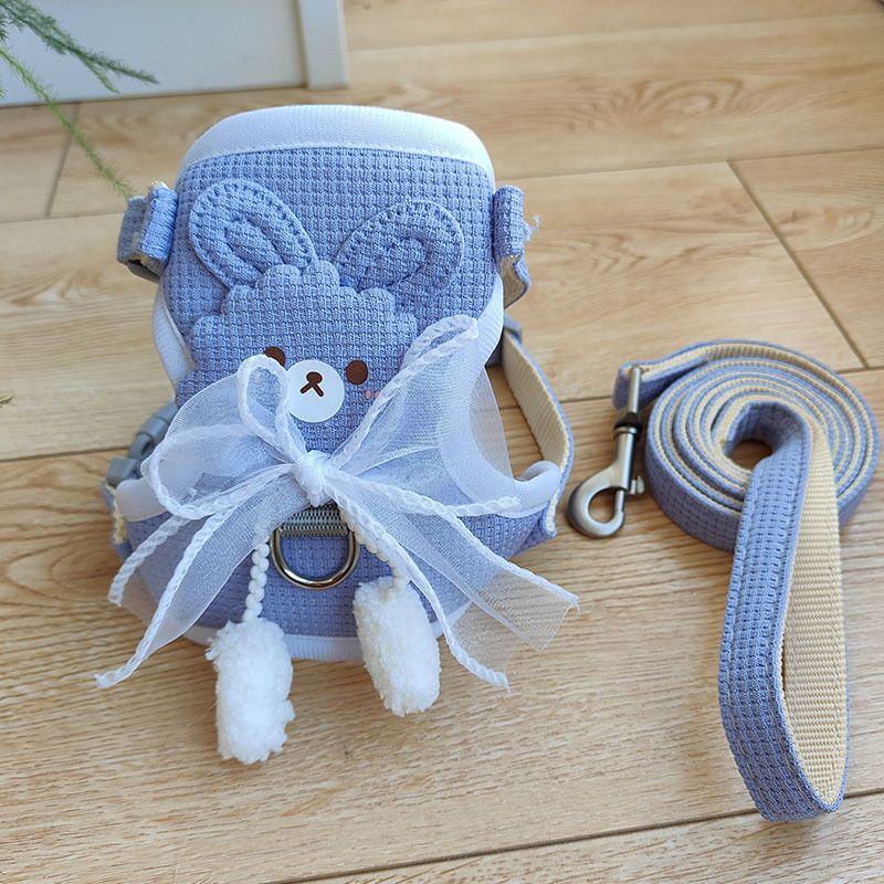 Petit harnais gilet en corde pour chiot, collier de marche, laisse pour chien_voghion.com