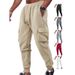 Men's Checkered Jogger Pants – Stylish Plaid Cargo Pants With Drawstring Waist & Belt Loops (6 Colors, S-XXXL)_voghion.com
