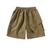 Summer New Style Buckle Belt Ice Silk Retro Multi-pocket Workwear Shorts Men's Functional Quick-drying Anti-wrinkle Shorts Summer_voghion.com