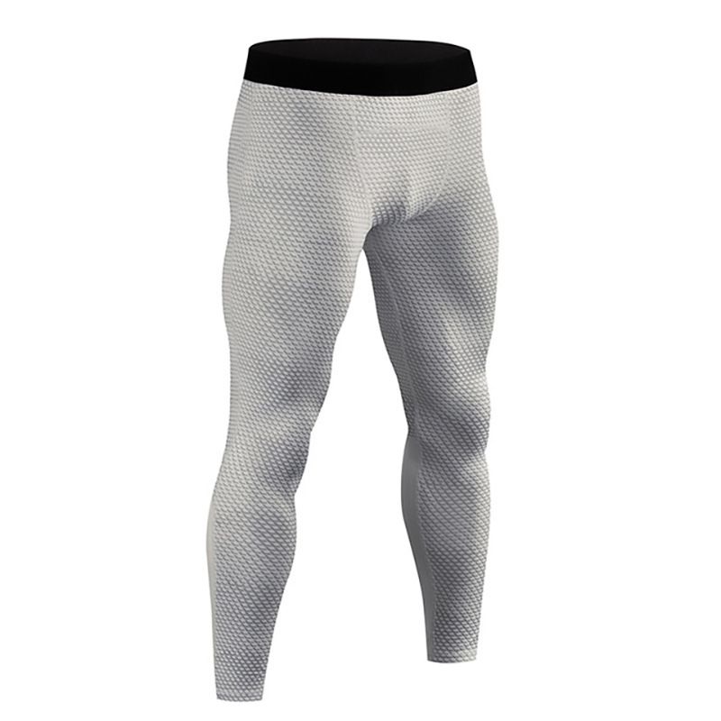 Men's Clothing Tight Quick Drying Printing Training Fitness Running Perspiration Compression Snake Pattern Snake Scale Trousers_voghion.com