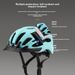 New brim with lights riding helmet special road bicycle helmet Volume forming_voghion.com