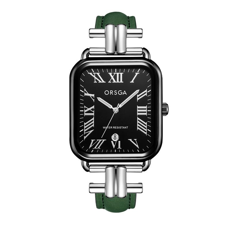 Oushijia I-shaped Buckle Fashion Women's Watch Waterproof Calendar High-end Manufacturer Live Broadcast Cross-border Belt Neutral Quartz Watch_voghion.com