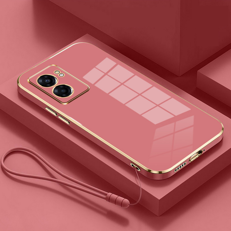 Custodia per OPPO A57 A17 A96 A54S A77 A57s A74 A94 A16 Reno 5 Lite 6 7 8 5G Placcatura di lusso Girly Soft Silicone Funda Carcasa Coque_voghion.com