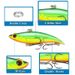 Lure Bait VIB Full Swimming Layer Long Throw Sjunkande bete 7,5 cm/12,8 g Femfärgade askbeten för abborre_voghion.com