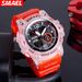 SMAEL New Outdoor Transparent For Men, Cool Dual Display Waterproof Luminous Electronic Watch_voghion.com