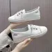 Frühling Herbst Weiße Flache Sohle Bequeme Atmungsaktive Leichte Lässige Board Damen S Flache Schuhe Vielseitig_voghion.com