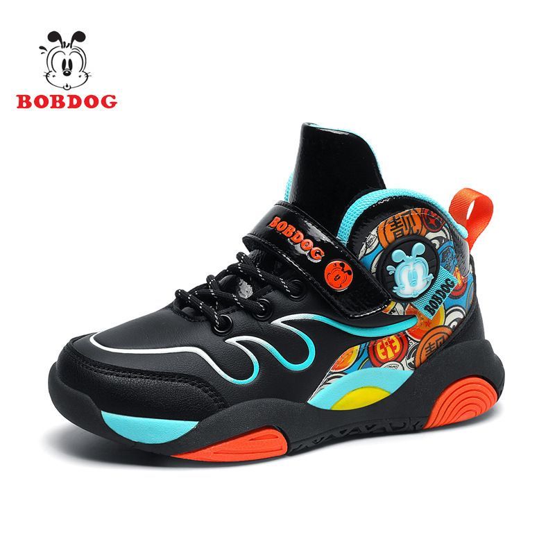 Mode kinderen herfst en winter nieuwe jongens running lederen jongen baby Trend basketbal casual schoenen_voghion.com