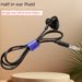 Semi-in-Ear Beweegungsspulen Kabel-Ouerréier mat Halsbandtyp Bluetooth Adapter mat kuerzen E Unilateralen Headset fir Bicher ze lauschteren_voghion.com