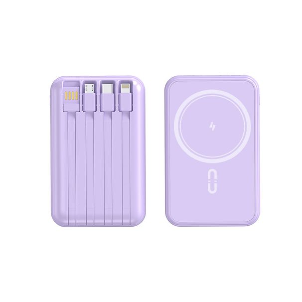 Kabellose Powerbank 10000 mAh mit integriertem Kabel, ultraportabel und schnelles Aufladen für das iPhone_voghion.com