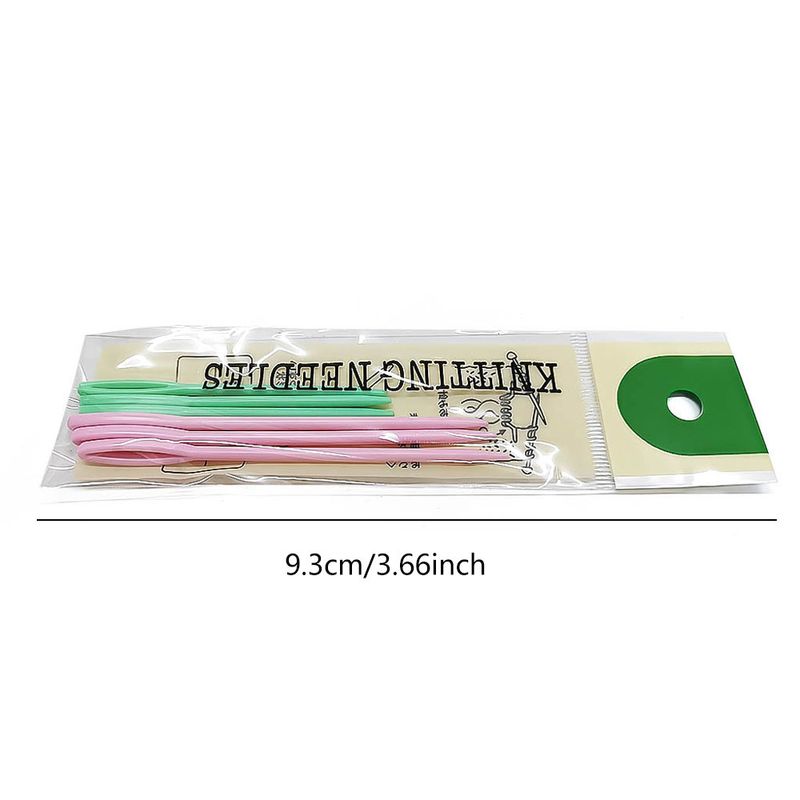 Stickverktyg, sticka, plasthandsömnadsnål, färghandsytröjanål, förpackning med 6 stycken_voghion.com