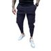 Pantaloni da lavoro casual multitasche da uomo, vestibilità attillata, gamba piccola, pantaloni alla moda per l'outdoor_voghion.com