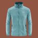 Chaqueta ligera de protección solar para hombre - Cortavientos transpirable para correr al aire libre con corte holgado y cuello alto, abrigo con protección solar UPF para el verano_voghion.com