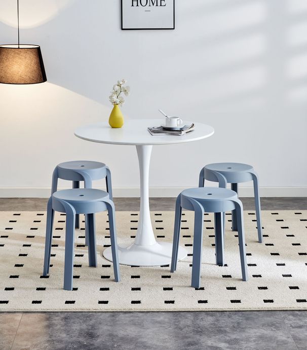 6 Pack Stackable Classroom Stools Plastic Stools Nesting Stools Colorful Round Stools Indoor Outdoor Flexible Seating Decorative Stools Chairs For Home Office School Classroom Blue_voghion.com