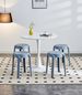 6 Pack Stackable Classroom Stools Plastic Stools Nesting Stools Colorful Round Stools Indoor Outdoor Flexible Seating Decorative Stools Chairs For Home Office School Classroom Blue_voghion.com