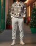 2024 Autumn New 3D Printed Men's Round Neck Sleeve Long Pants Set_voghion.com
