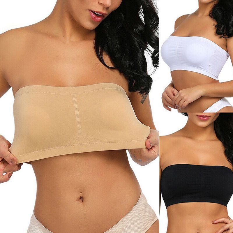 Foreign Trade Plus Size Double Layer Strapless Chest Wrap Women_voghion.com