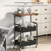 Cross-Border Double-Layer Coffee Trolley Side Living Room Sofa Tea Bedroom Storage Rack Small Table_voghion.com