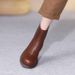 Stivali nuovi Huizu Mei in vera pelle, suola morbida, casual, versatili e traspiranti, per donna, colore consumato, tubo corto_voghion.com