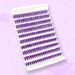 Segmented false eyelashes Large capacity natural single cluster self-grafted purple hair eyelashes_voghion.com
