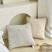 Minimalist Solid Square Pillow With Insert - All-in-One Sofa Back Cushion For Living Room & Bedroom_voghion.com