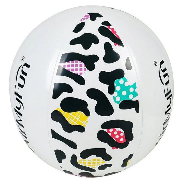 Inflatable Beach Ball Summer Party Pool Decorations, Beach Toys For Summer Water Games - Leopard Print_voghion.com