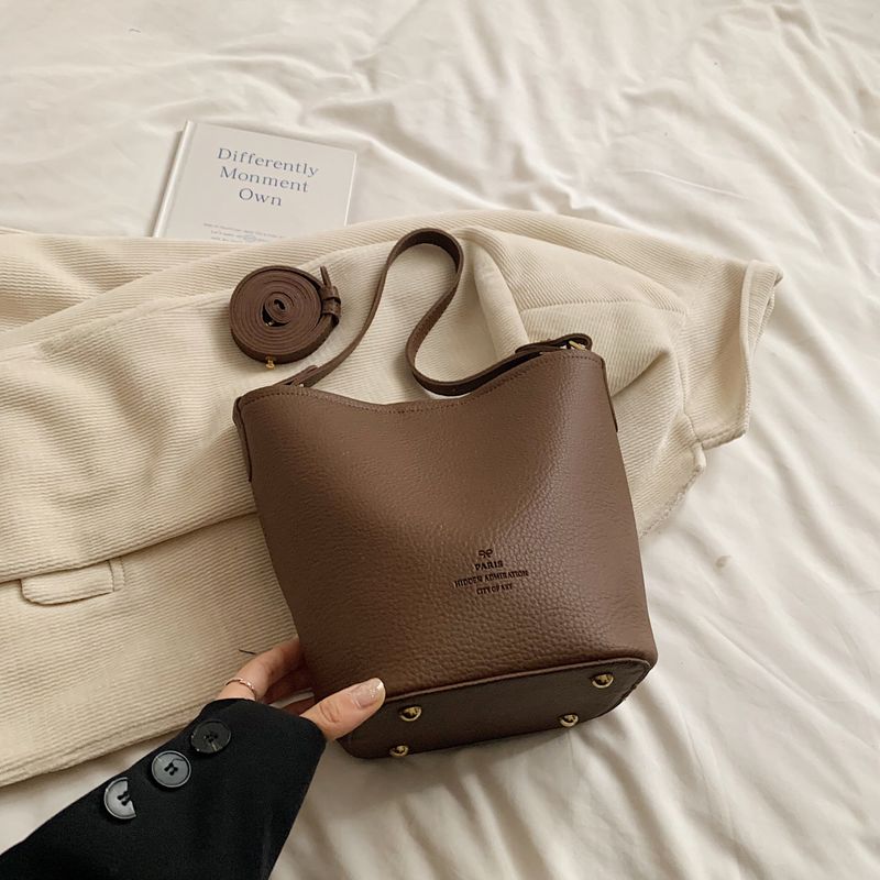 2024 New Fashionable Single Shoulder Bucket B, Elegant, Simple, Personalized, Versatile, High end, Popular Crossbody_voghion.com